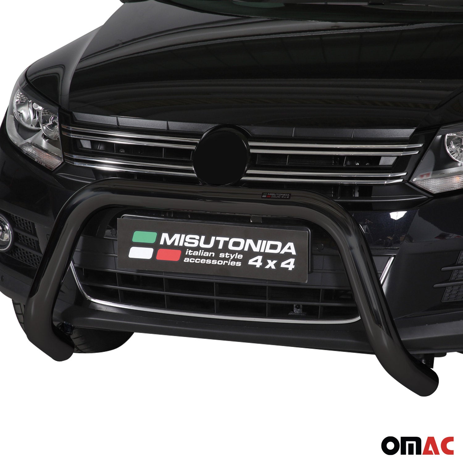 Frontbügel Frontschutzbügel für VW Tiguan 2011-2016 ø76mm Stahl Schwarz Schutz