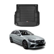 OMAC Gummi Kofferraumwanne für Mercedes C Klasse S205 2014-2021 TPE Schwarz