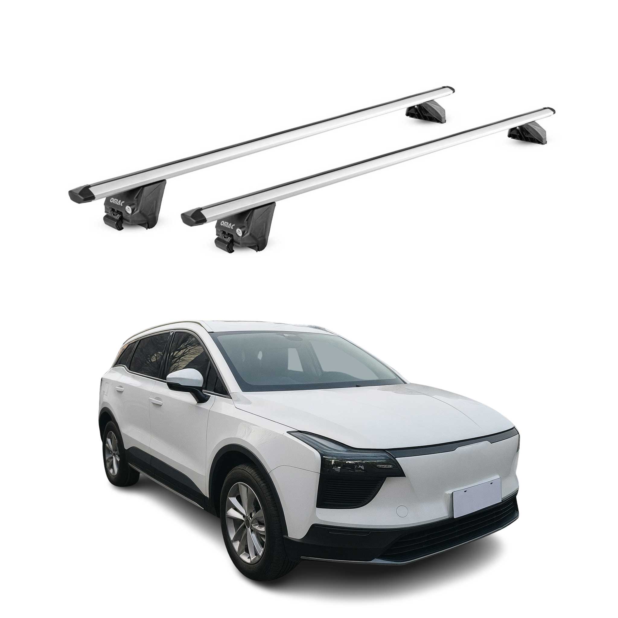 Dachträger Grundtäger für Aiways U5 2022-2023 FL 100kg Aluminium Silber 2tlg ABE