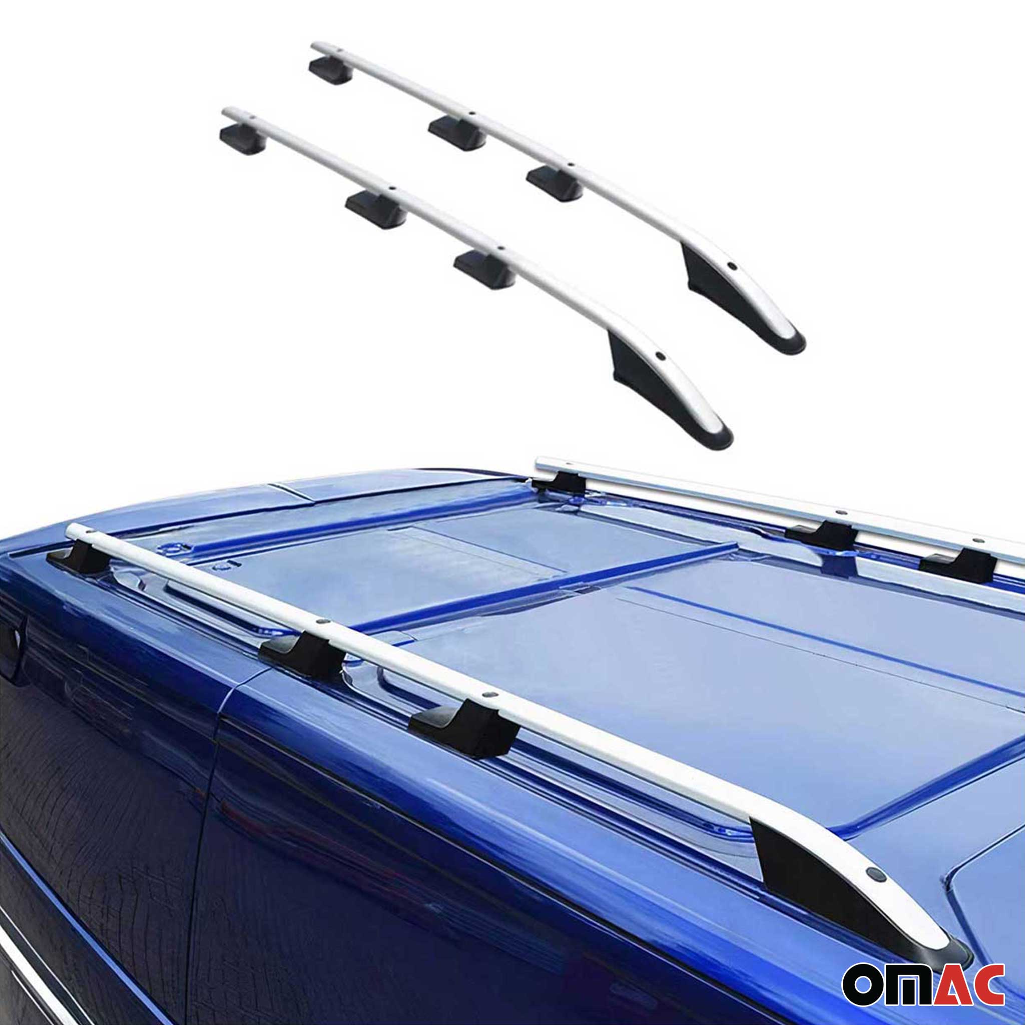 Aluminium Dachreling Querträger für Ford Transit 2015-2026 Extra L3 Langer Grau
