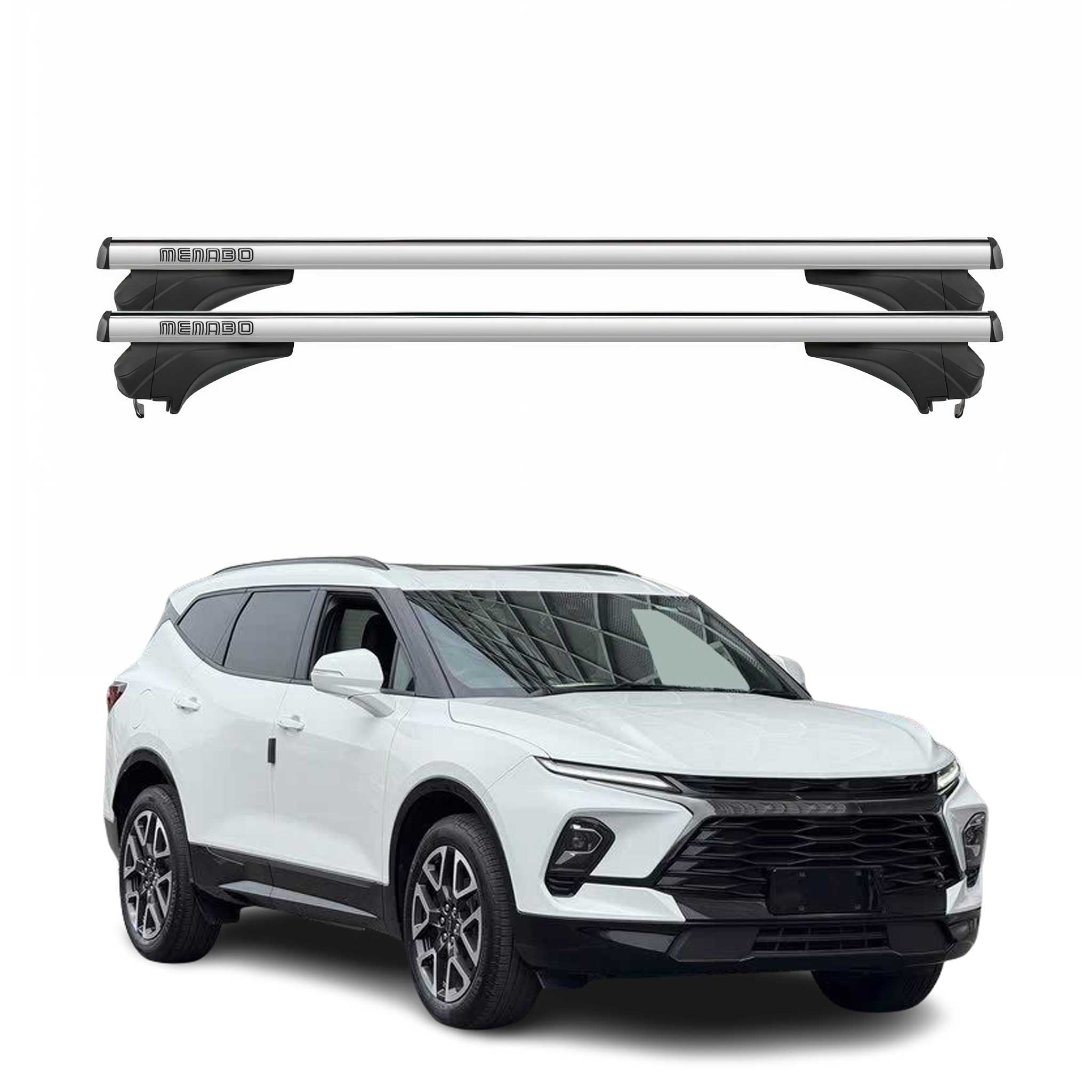 Menabo Dachträger für Chevrolet Trailblazer 2021-2026 Aluminium Silber 2 tlg