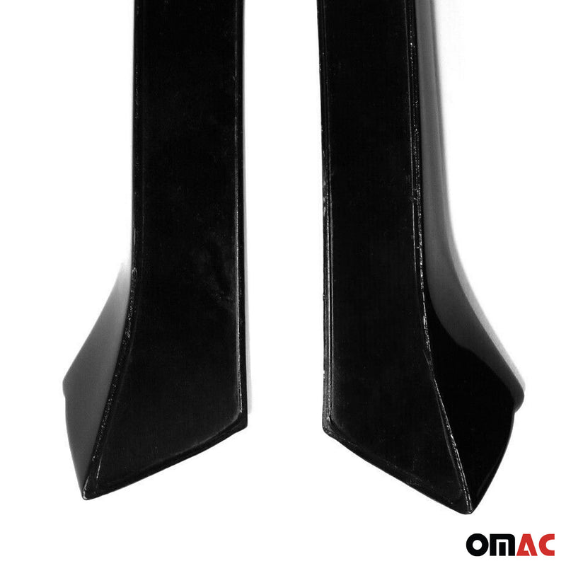 Window strips decorative strips for Seat Leon 3 2012-2020 ABS black gloss 2 pieces