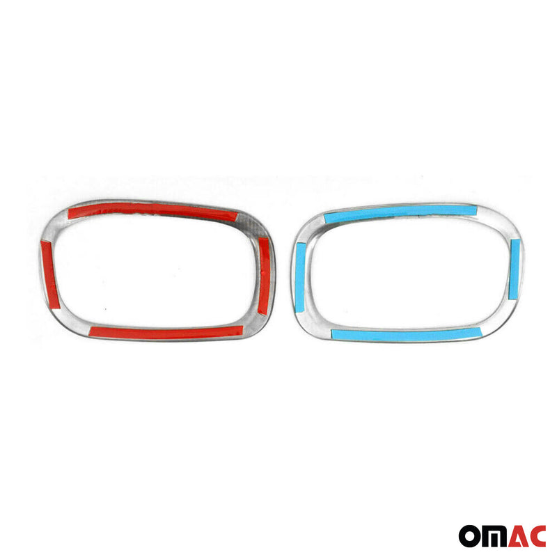 Reflektor Blenden Reflektorleiste für Jeep Renegade 2015-2024 Edelstahl Dunkel