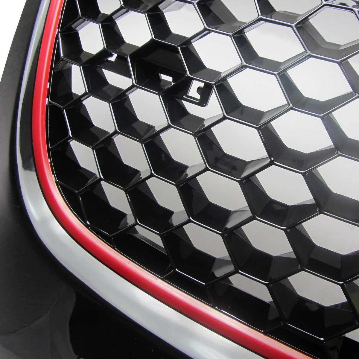 JOM Kühlergrill Kühlergitter für VW Golf 5 Schwarz Wabengitter ohne Emblem mit ABE