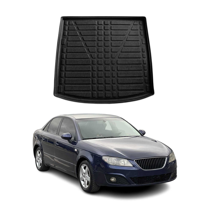 Kofferraumwanne Laderaumwanne für Seat Exeo 2008-2013 Gummi TPE Schwarz