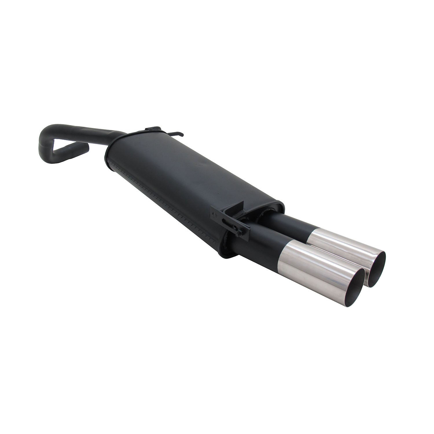 Novus Sportauspuff für VW Polo 9N / 9N3 2x76 RL-Design Endschalldämpfer mit ABE