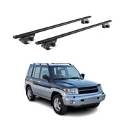 Dachträger für Mitsubishi Pajero Sport 1997-2008 5 tür 90kg Alu Schwarz 2x ABE