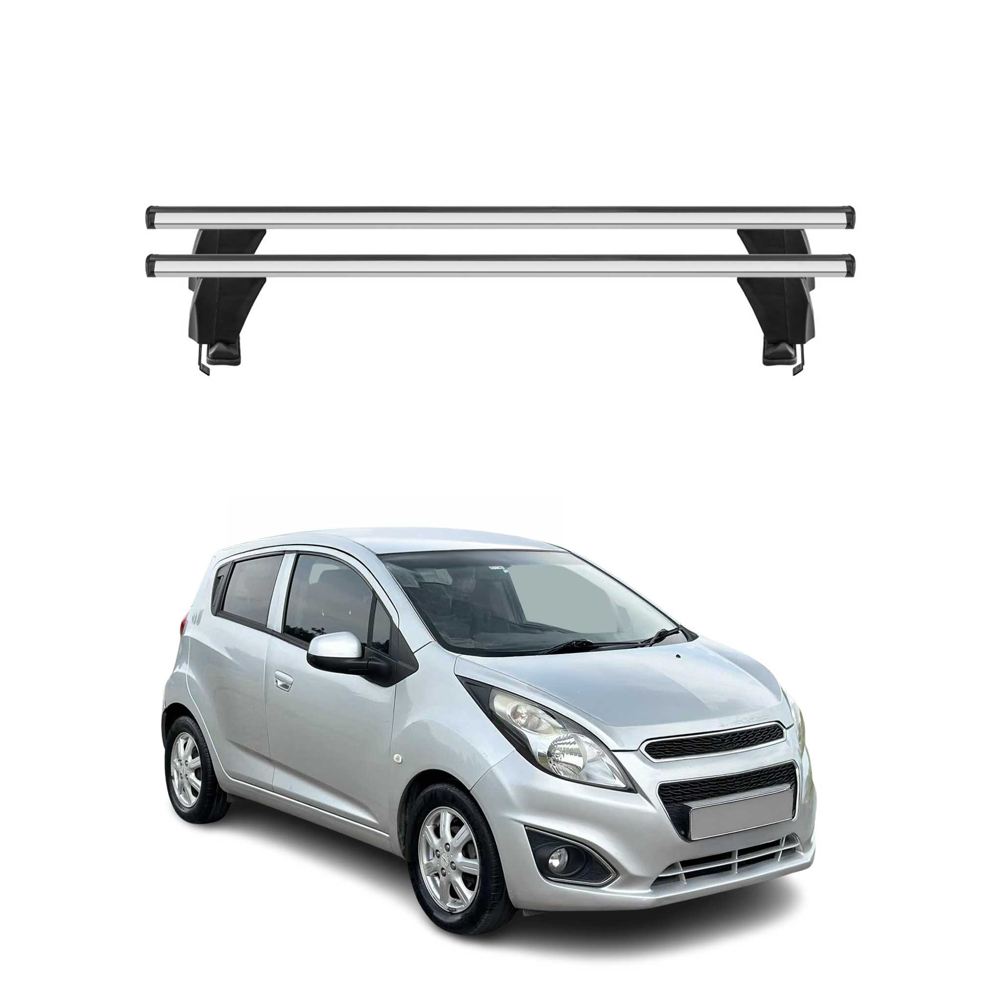 Menabo Dachträger Grundtäger für Chevrolet Spark M400 2015-2022 50kg Alu Grau 2x