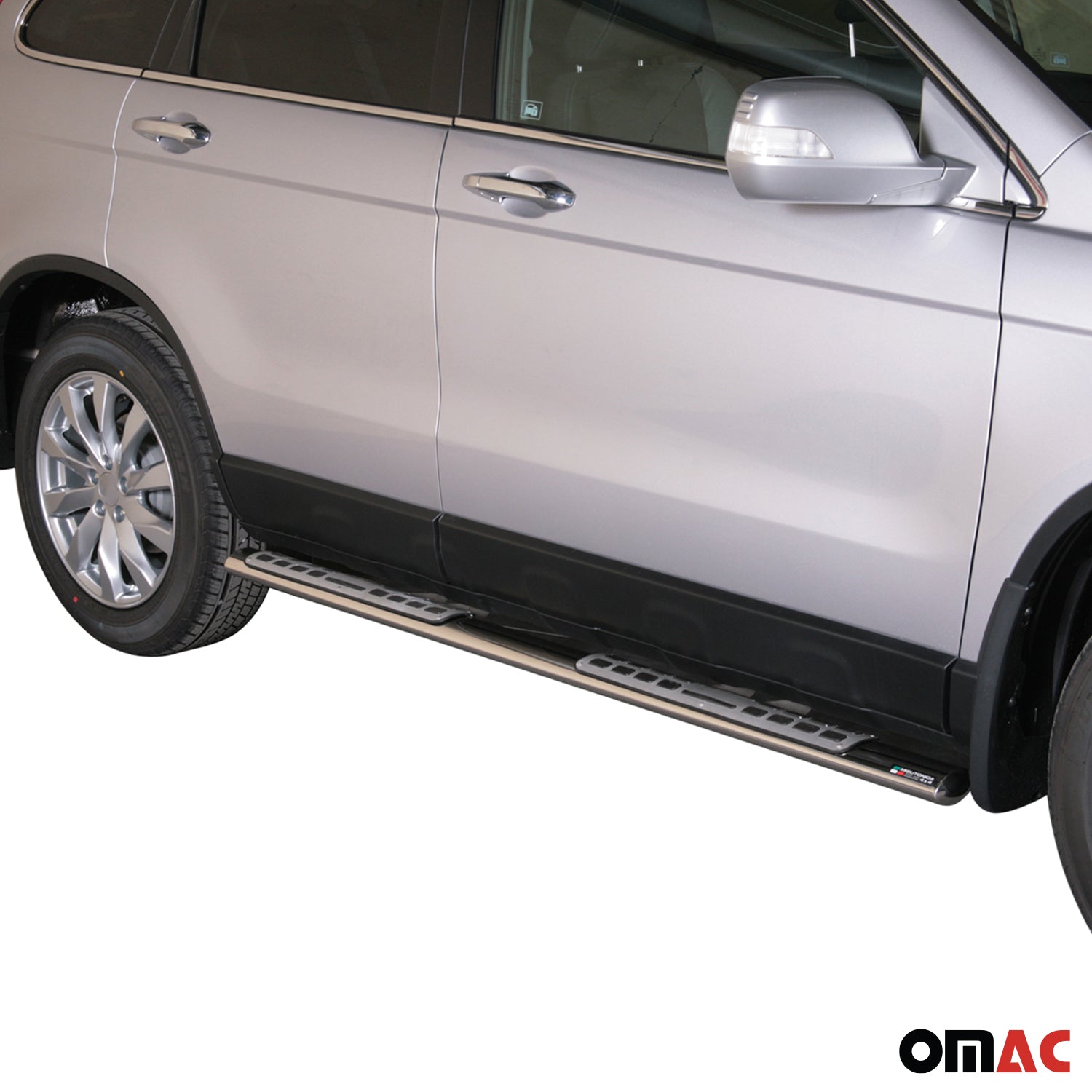 Edelstahl Seitenschweller Schwellerrohre für Honda CR-V 2010-2012 Silber