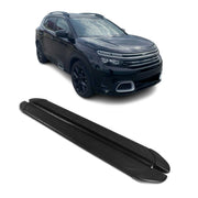 Trittbretter Seitenschweller für Citroen C5 Aircross 2018-2025 Aluminium Schwarz