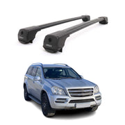 Dachträger für Mercedes GL Klasse X164 2006-2012 Aluminium 75kg Schwarz 2tlg