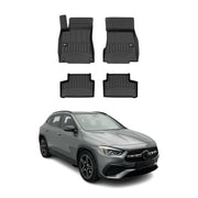 OMAC Gummi Fußmatten für Mercedes GLA H247 2020-2026 Premium Gummi Schwarz 4tlg