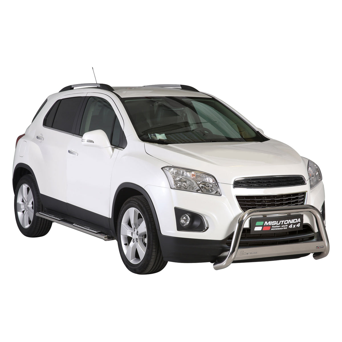 Edelstahl Seitenschweller Schwellerrohre für Chevrolet Trax 2013-2016 Silber