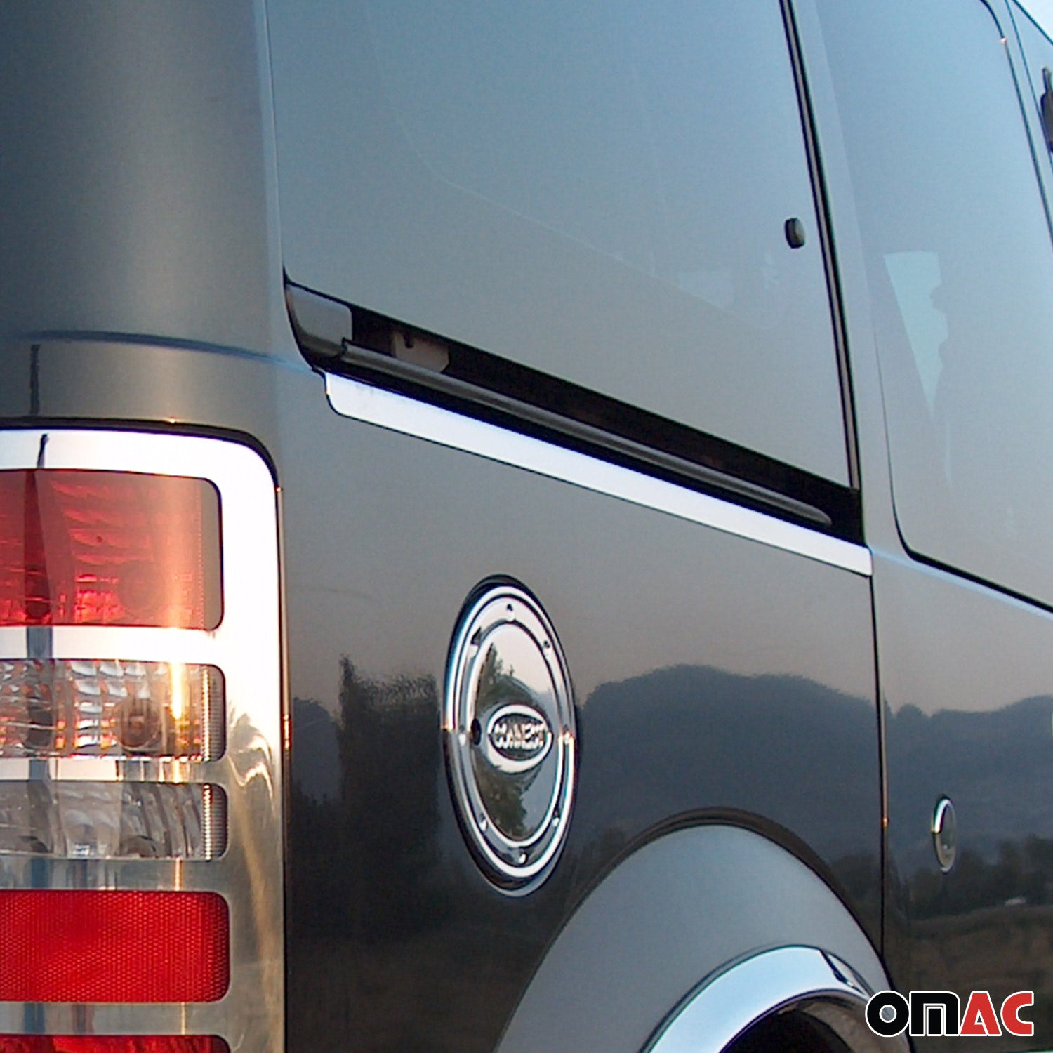 Seitentürleiste Türschutzleiste für Ford Connect 2002-2014 Kurzer Edelstahl 1x