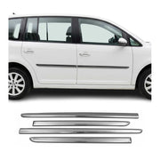 Seitentürleiste Türleisten Türschutz für VW Caddy 2015-2020 Chrom Dunkel 4x