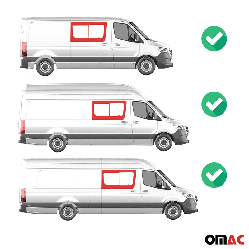 Schiebefenster für Mercedes Sprinter W906 2006-2018 Rechts Schiebetür L2 L3 L4