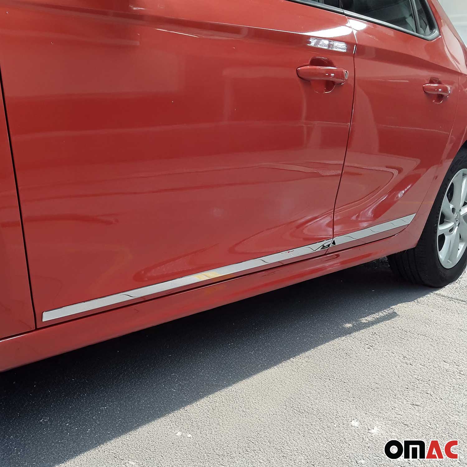 Seitentürleiste Türleisten Türschutzleiste für Opel Corsa F 2019-2026 Chrom 4x