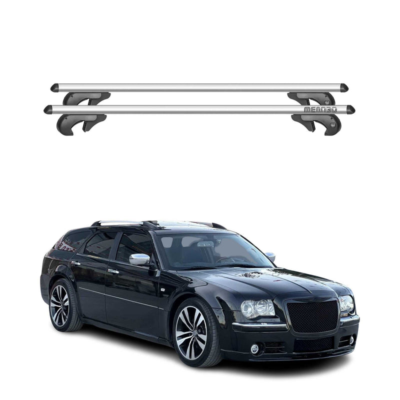Menabo Dachträger Grundtäger für Chrysler 300C Touring 2005-2011 90kg Alu Silber