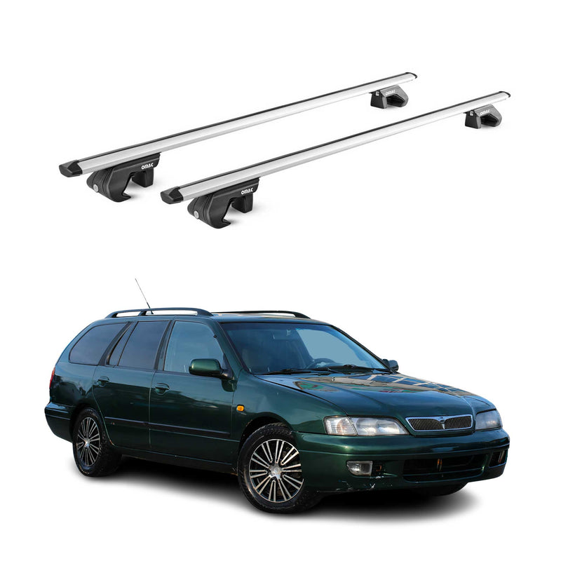 Dachträger für Nissan Primera Kombi P10 P11 P12 1990-2008 90kg Alu Silber 2x ABE