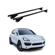 Menabo Dachträger Grundtäger für Porsche Cayenne 2010-2018 75kg Alu Schwarz 2x