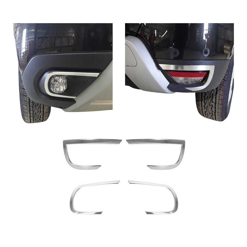 Reflektor Blenden Reflektorleiste für Dacia Duster 2018-2021 Edelstahl Satz 4x
