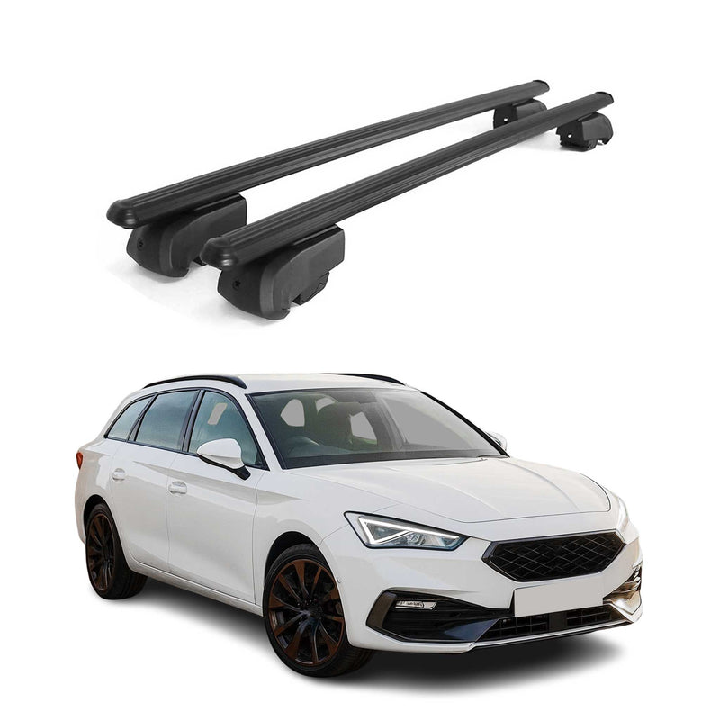 Dachträger Gepäckträger für Cupra Leon SW 2020-2025 ABE Aluminium Schwarz 2x