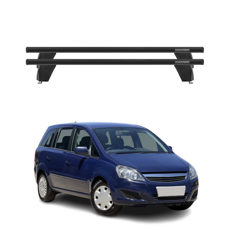Menabo Dachträger Grundtäger für Opel Zafira B 2005-2008 Pre-FL 75kg Alu Schwarz