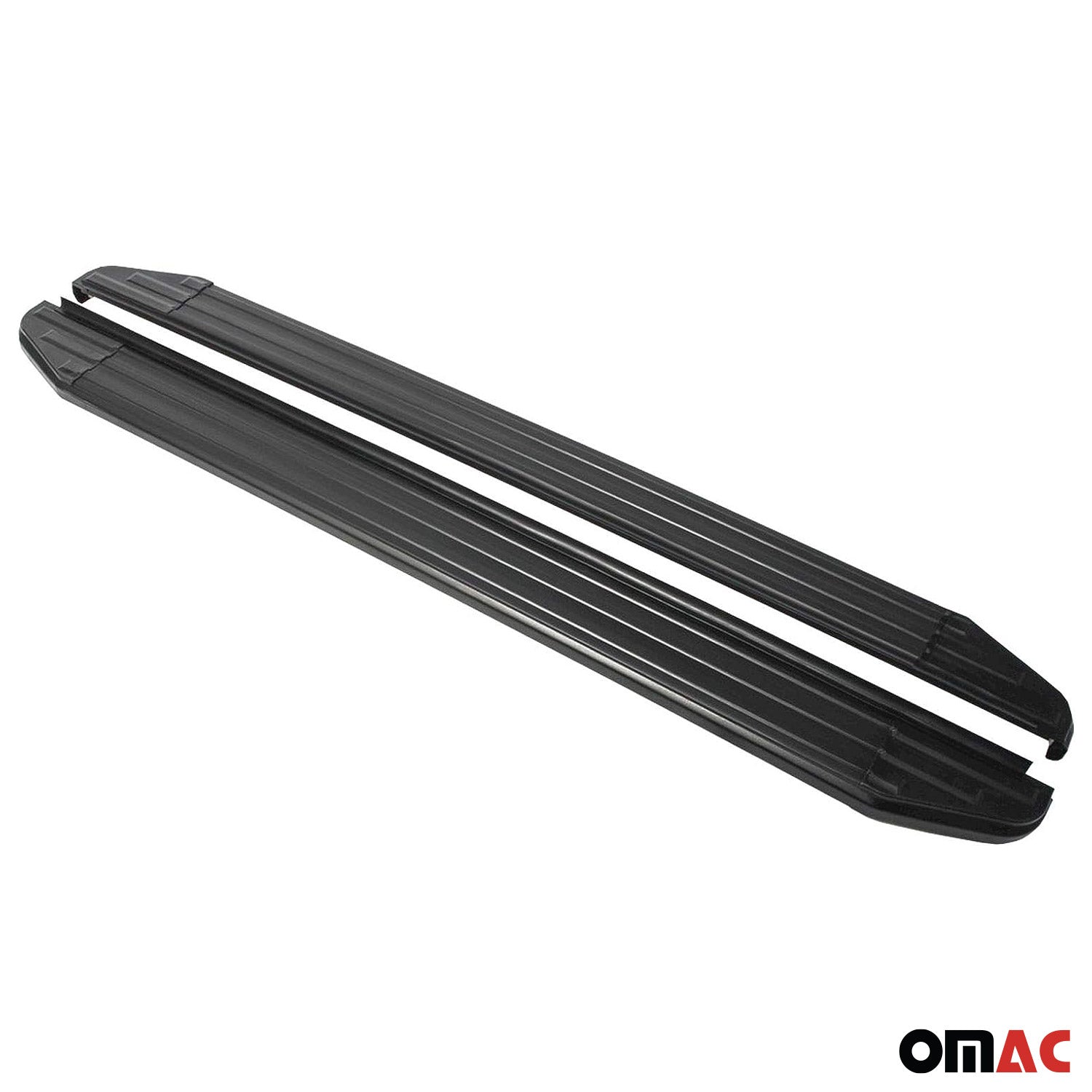 Trittbretter Seitenschweller für Citroen C-Crosser 2007-2013 ABE Schwarz Alu