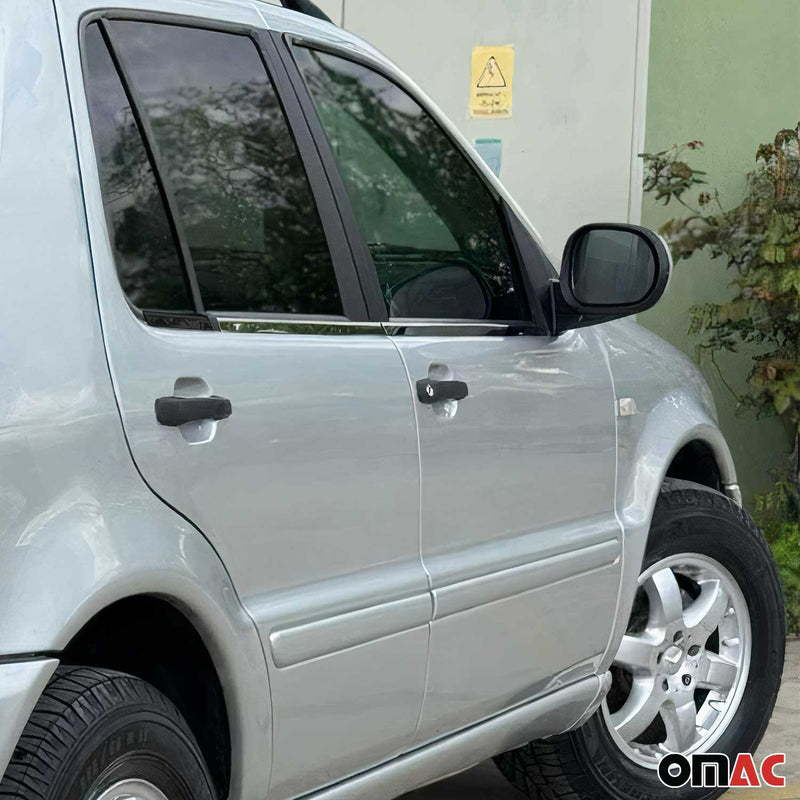Fensterleisten Zierleisten für Mercedes ML W163 1998-2005 Edelstahl Chrom 4tlg