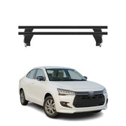 Menabo Dachträger Grundtäger für Suzuki Dzire 2017-2021 50kg Alu Schwarz 2 tlg