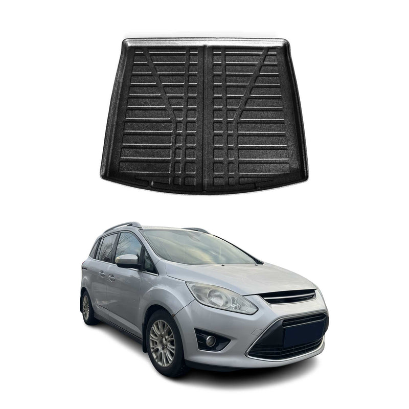 Kofferraumwanne Laderaumwanne für Ford Grand C-Max 2010-2019 7 Sitze Gummi TPE