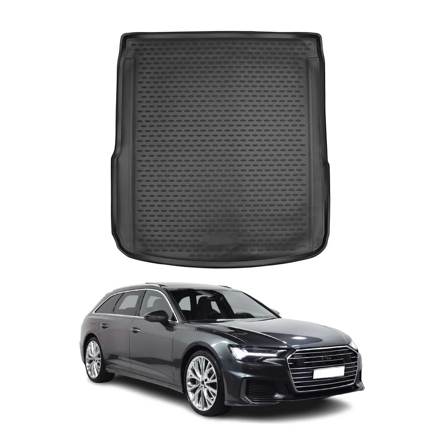 Kofferraummatte Kofferraumwanne für Audi A6 C8 Avant Allroad 2018-2025 Gummi TPE