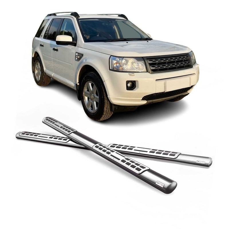 Stahl Seitenschweller Schwellerrohre für Land Rover Freelander 2 2007-2014 Grau
