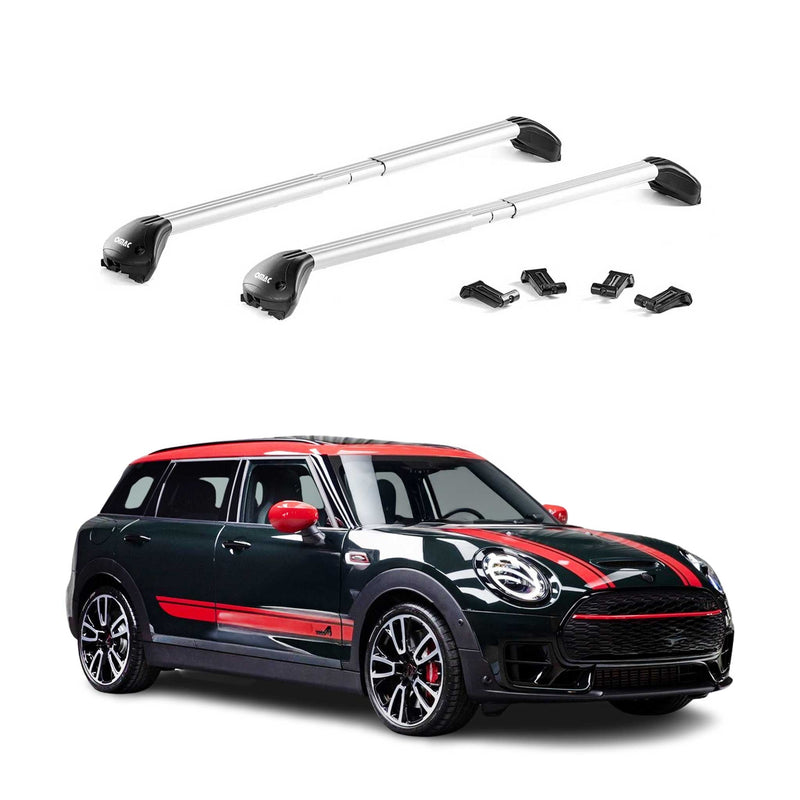 Dachträger Grundtäger für Mini Clubman F54 2015-2023 100kg Alu Silber 2 tlg ABE