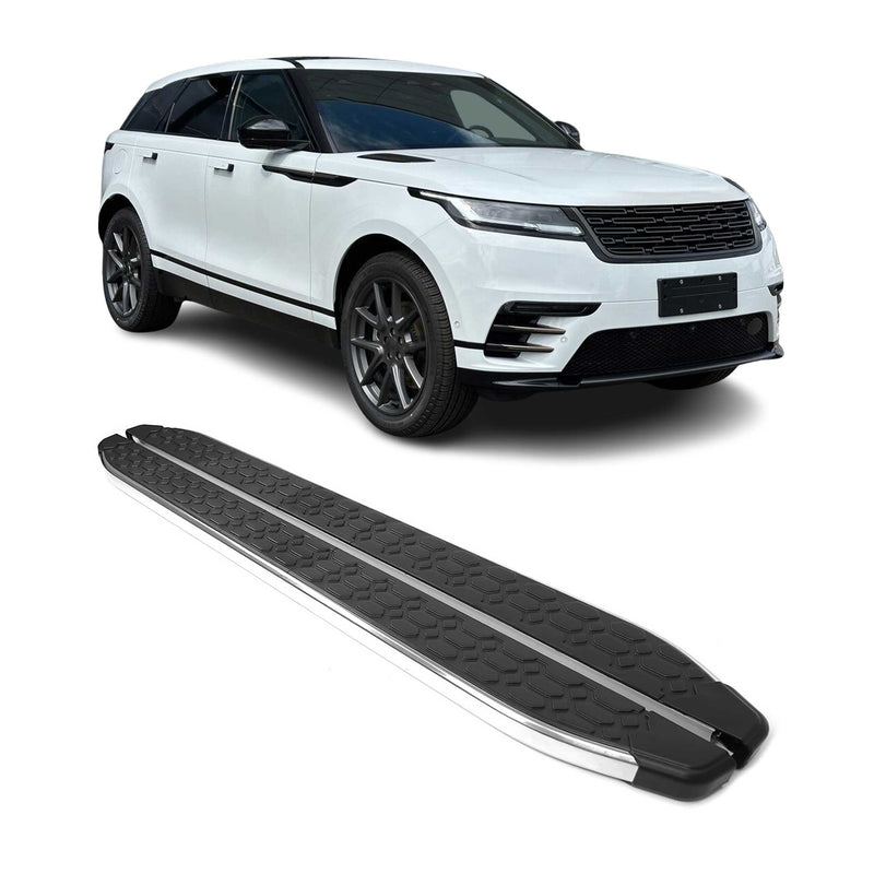 Trittbretter Seitenschweller für Range Rover Velar 2017-2025 Edelstahl Chrom 2x