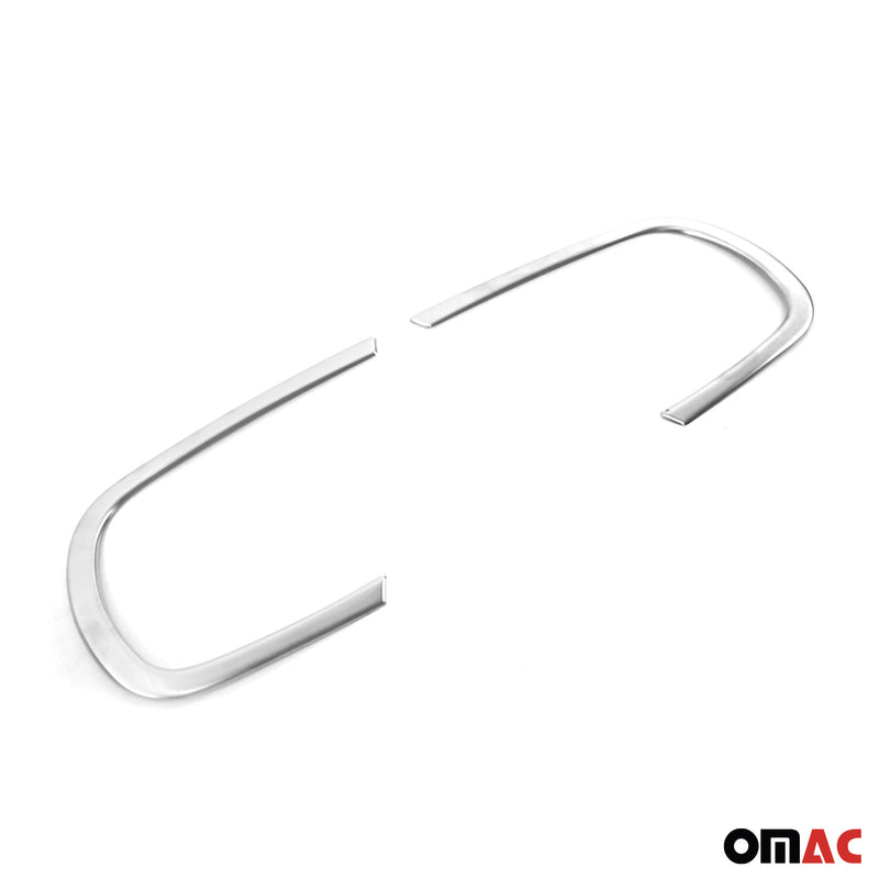 Nebelscheinwerfer Rahmen für Dacia Duster 2018-2021 Edelstahl Gebürstet 2x