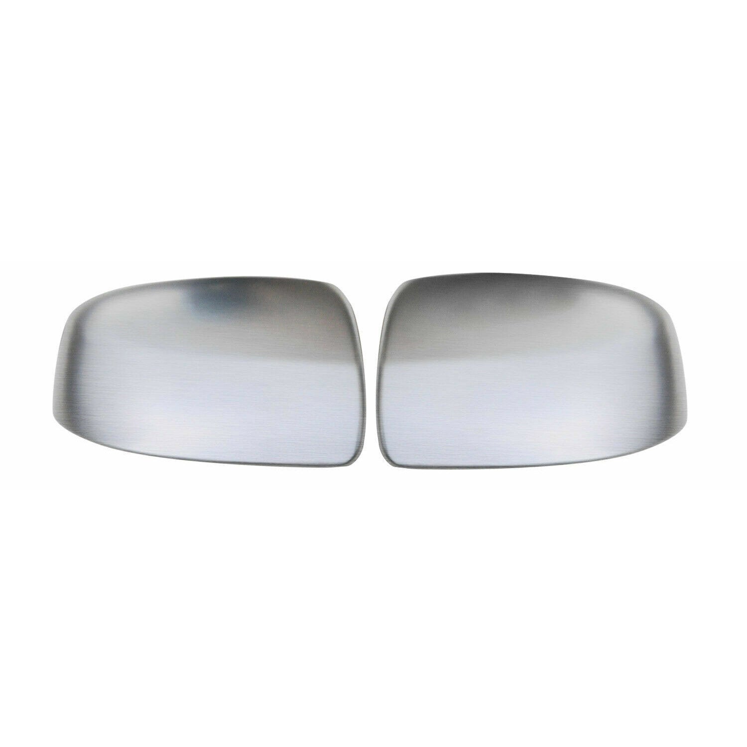 Spiegelkappen Spiegelabdeckung für Smart 451 2007-2015 Edelstahl Matt 2tlg