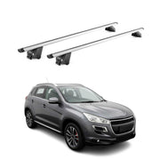 Dachträger für Peugeot 4008 2012-2017 100kg Aluminium Silber 2x ABE