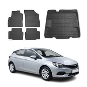 Fußmatten & Kofferraumwanne Set für Opel Astra K 2019-2021 Untere Gummi TPE 5x