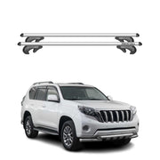 Menabo Dachträger für Toyota Land Cruiser J200 2007-2021 90kg Alu Silber 2x