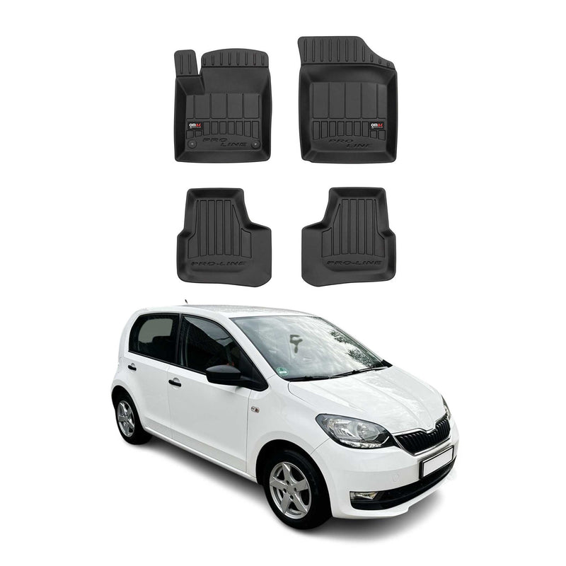 OMAC Gummi Fußmatten für Skoda Citigo 2011-2019 Premium TPE Automatten 4tlg