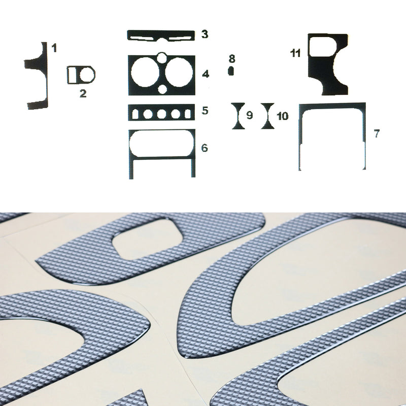 Innenraum Dekor Cockpit für Citroen Berlingo 2003-2008 Carbon Optik 11tlg