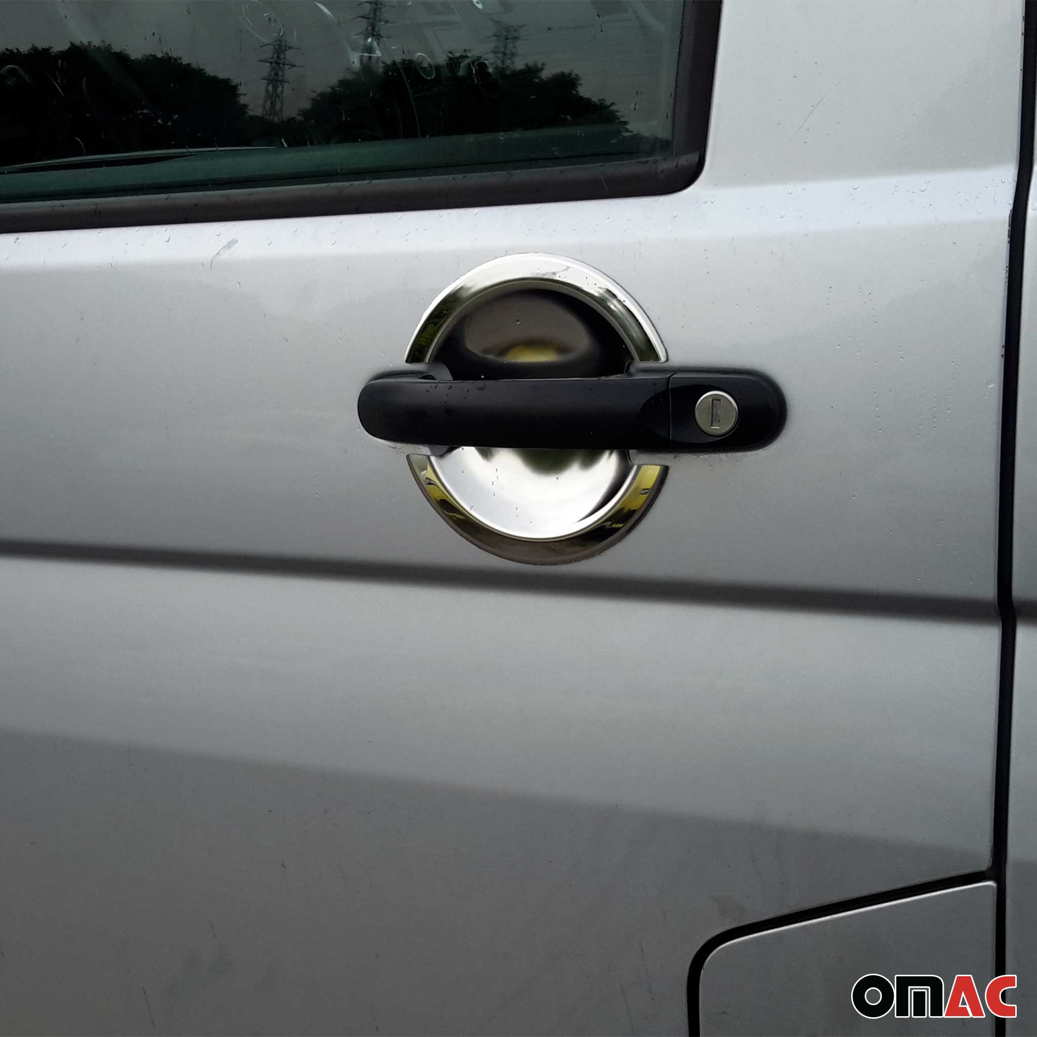 Türgriffschalen Türgriffmulden für VW Transporter T5 2003-15 Chrom Edelstahl 4x
