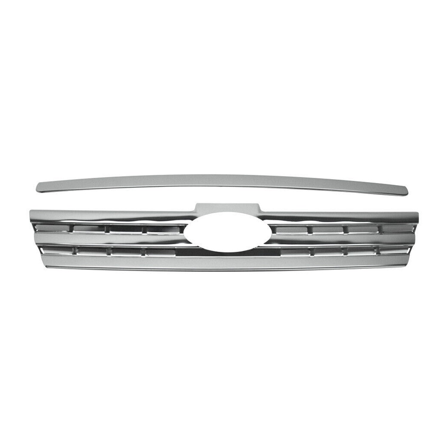 Kühlergrill Leisten Grillleisten für Ford Connect 2009-2014 Edelstahl Chrom 2x