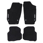 Velours Fußmatten für VW Polo IV 2001-2003 Pre-FL Autoteppich Schwarz 4 tlg