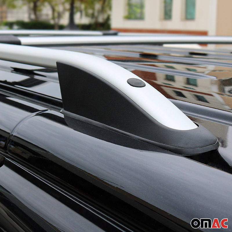 Dachreling Dachgepäckträger für Renault Kangoo 2008-2022 Kurzer Alu Grau