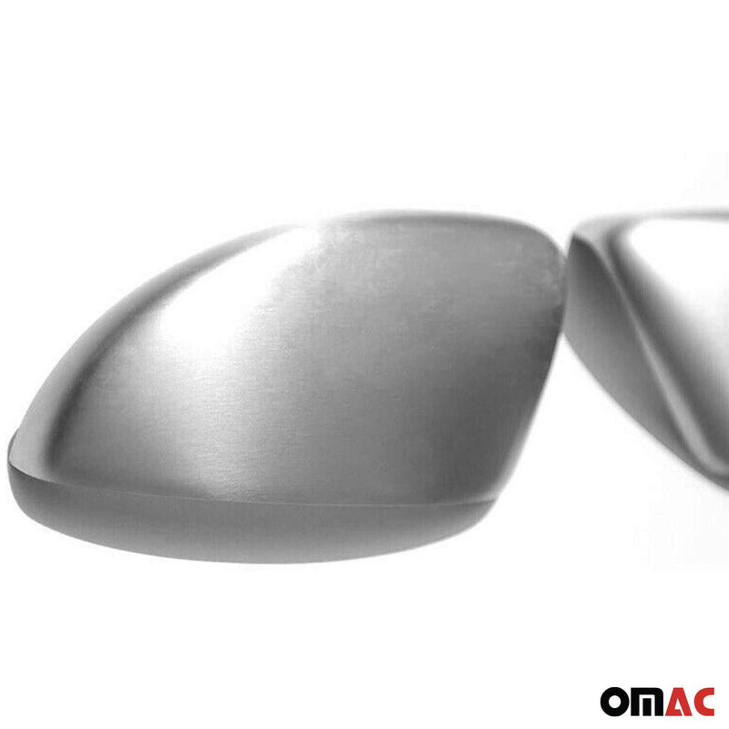 Spiegelkappen Spiegelabdeckung für VW CC 2012-2017 Edelstahl Matt 2tlg