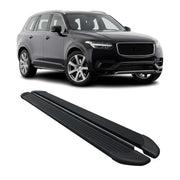 Seitenschweller Trittbretter Schweller für Volvo XC90 2015-2026 Alu Schwarz