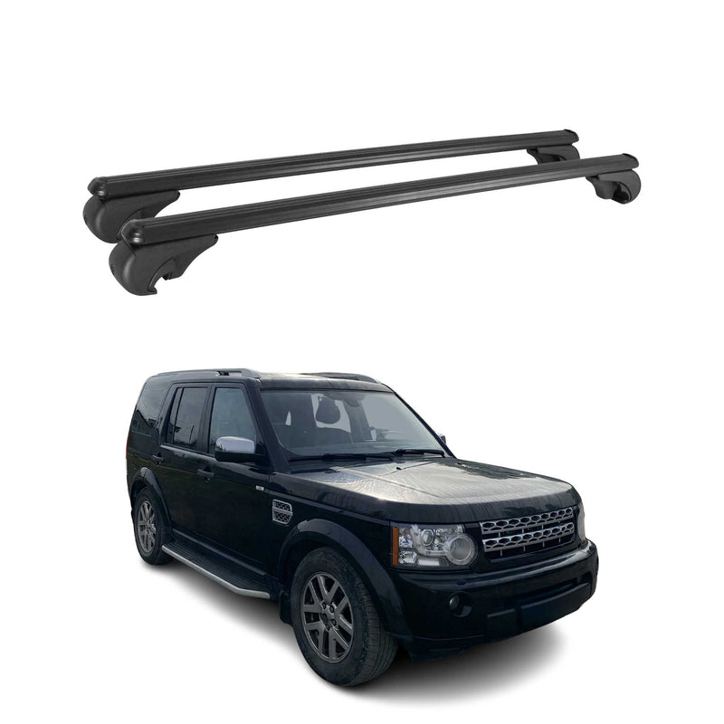 Dachträger Grundtäger für Land Rover Discovery III 2004-2009 75kg Alu Schwarz 2x