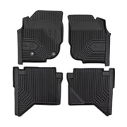 Fußmatten Gummimatten No.77 für Toyota Hilux VII 2005-2015 TPE Schwarz 4 tlg